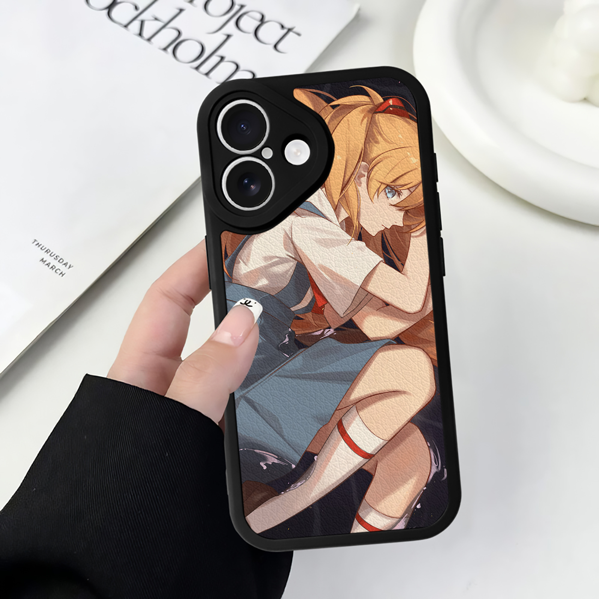 （画像用） EVA 新世紀エヴァンゲリオン 【iPhone 16シリーズ対応】シリコンスマホケース（レザー調） 材質：シリコン